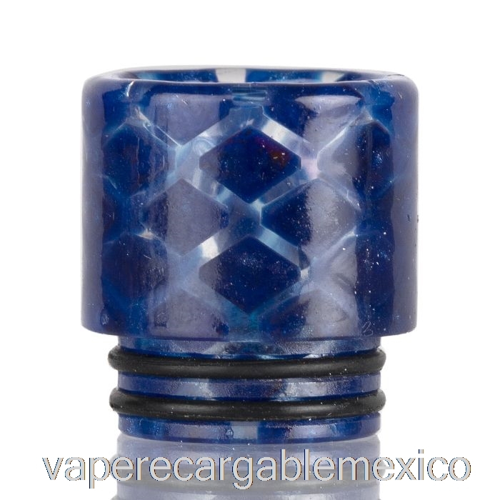 Vape Recargable 810 Punta De Goteo De Resina De Piel De Serpiente Transparente Azul Oscuro